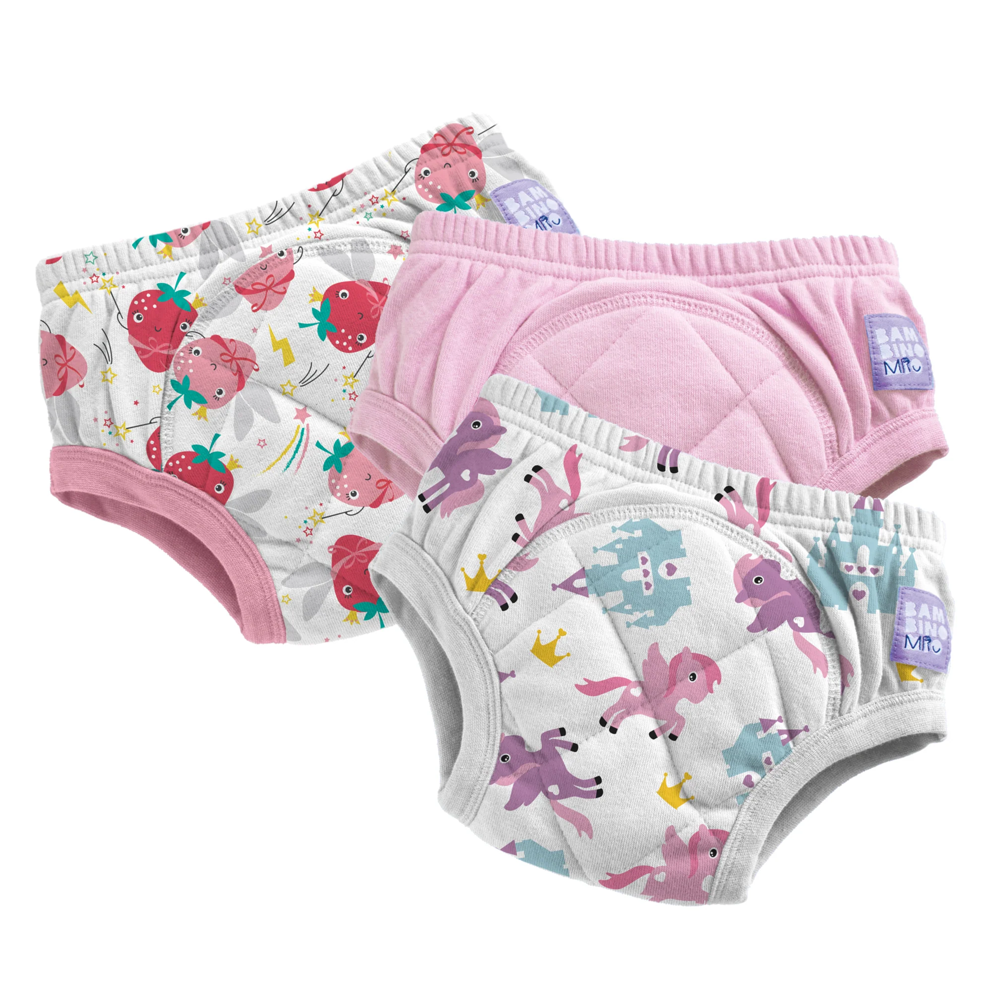 3 Pack Reusable Potty Training Pants in Combo Pink