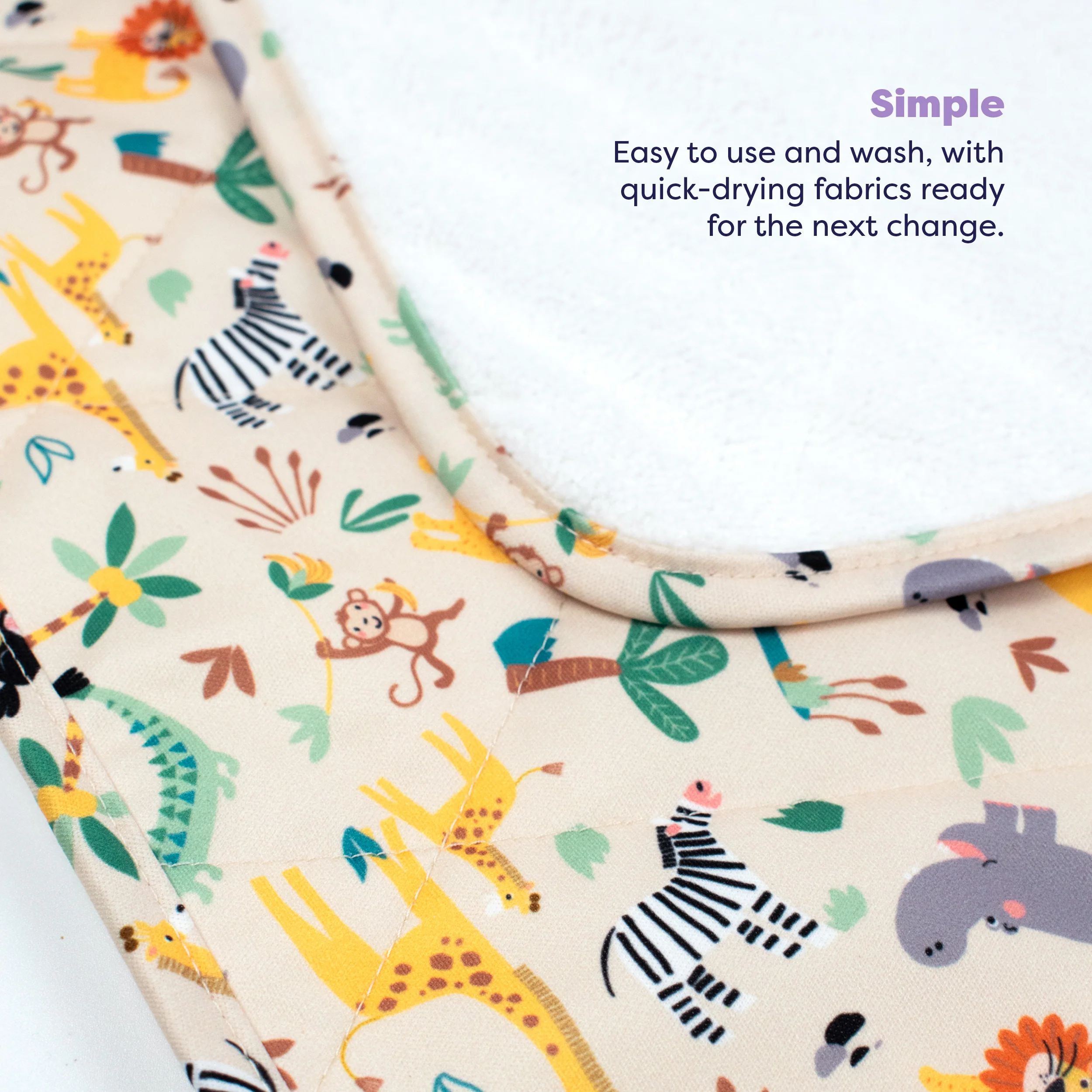 On-The-Move Baby Changing Mat in Safari Squad - Image 4