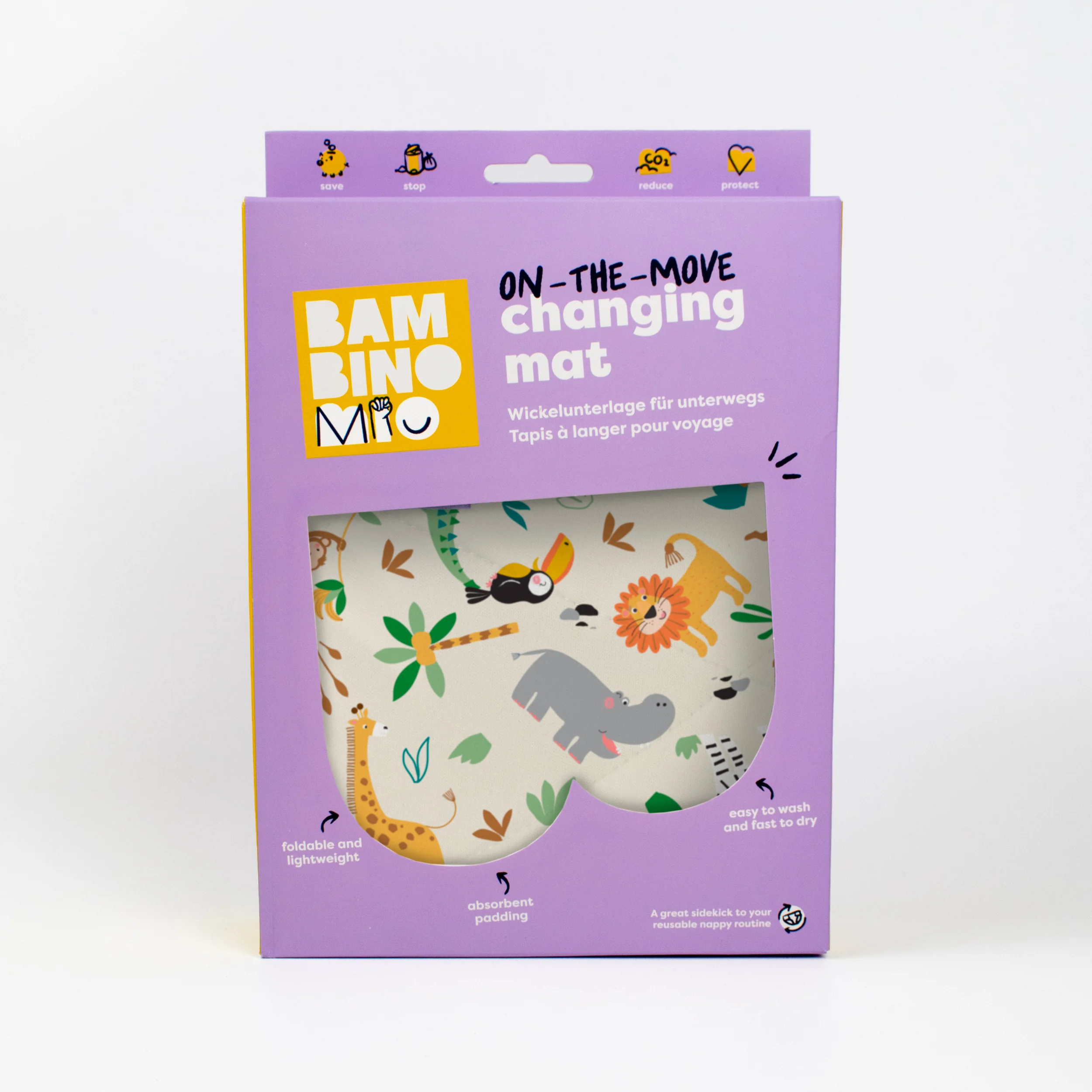 On-The-Move Baby Changing Mat in Safari Squad - Image 8