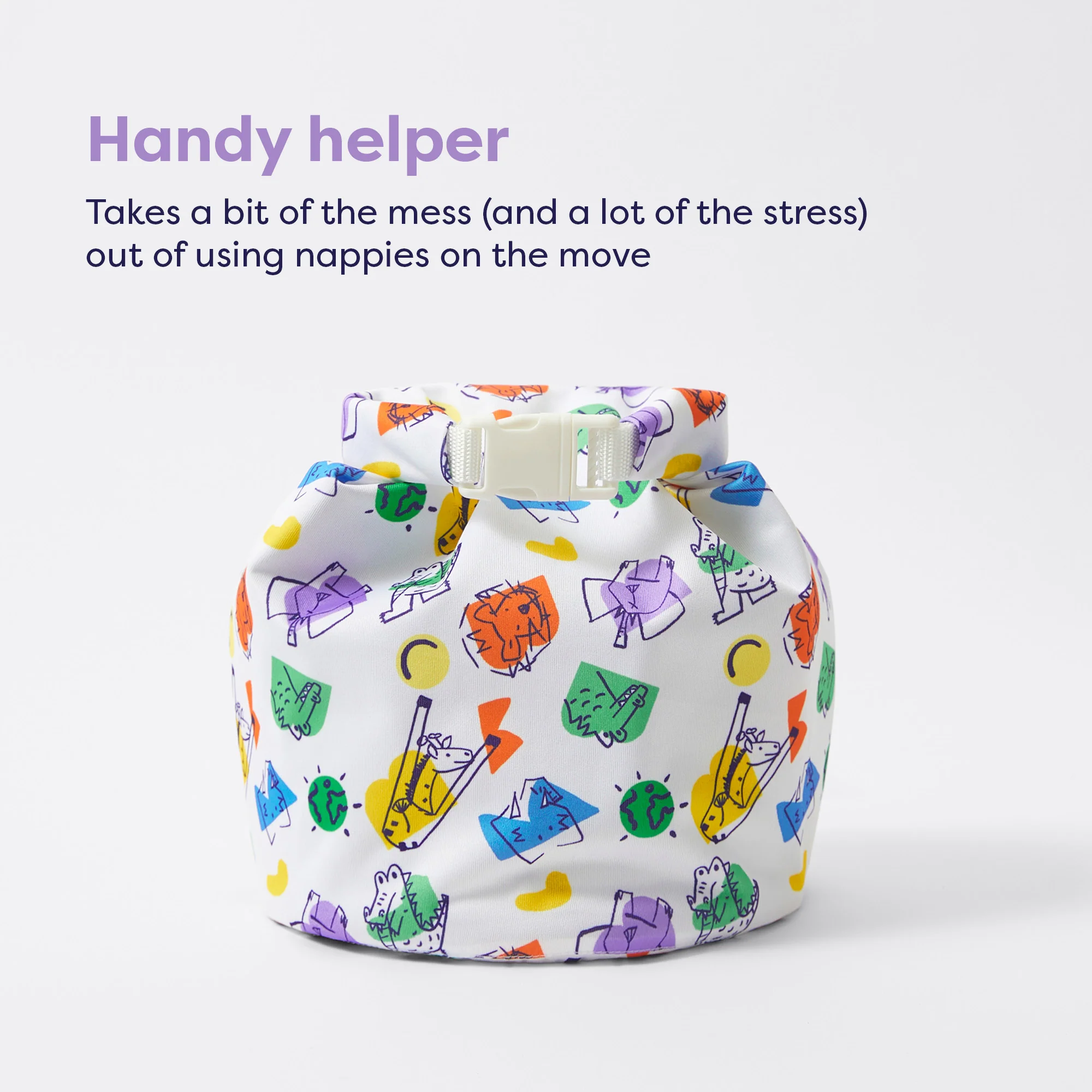 Out & About Wet Diaper Bag in Cloud Nine - Image 4