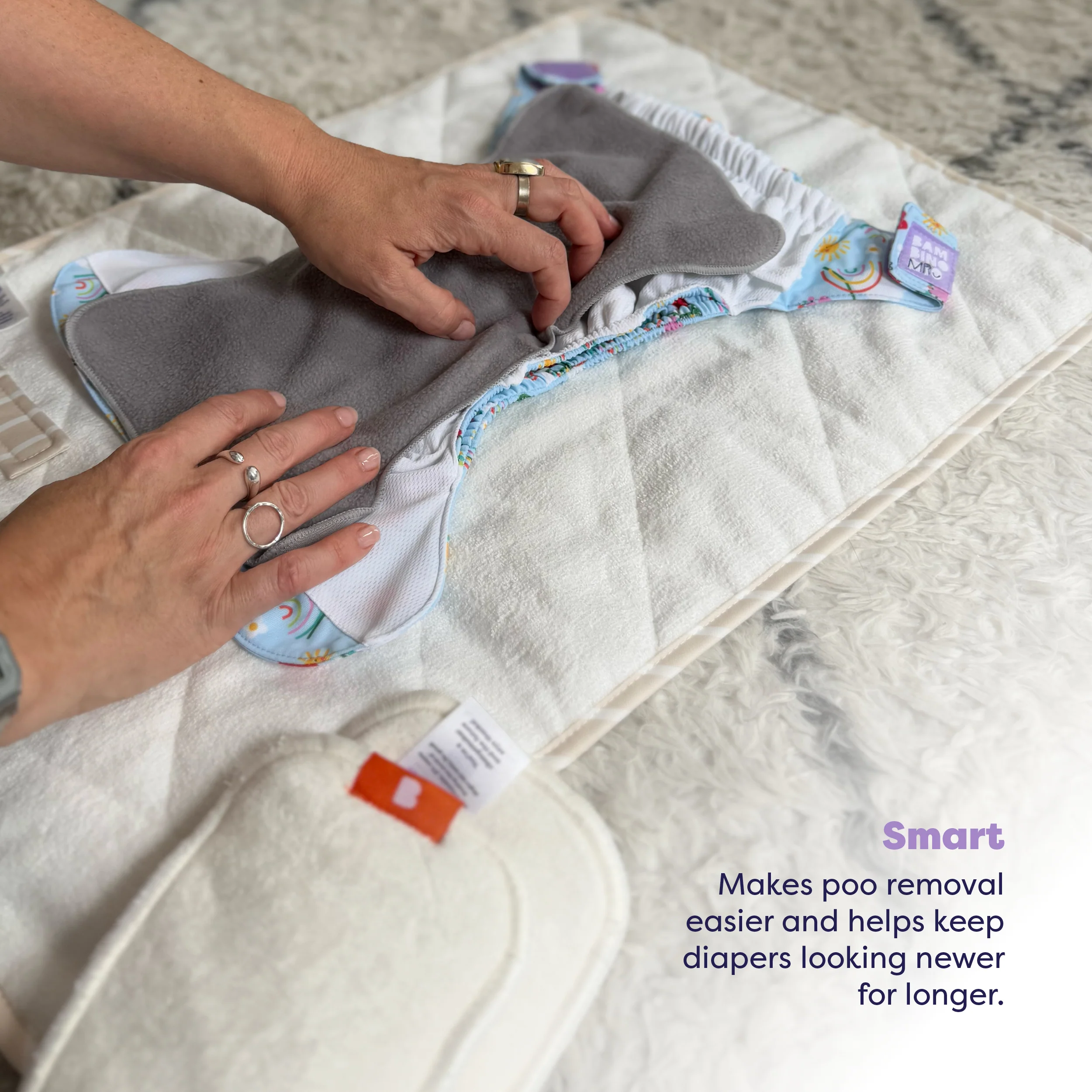 Reusable Diaper Liners - 8 pack - Image 4