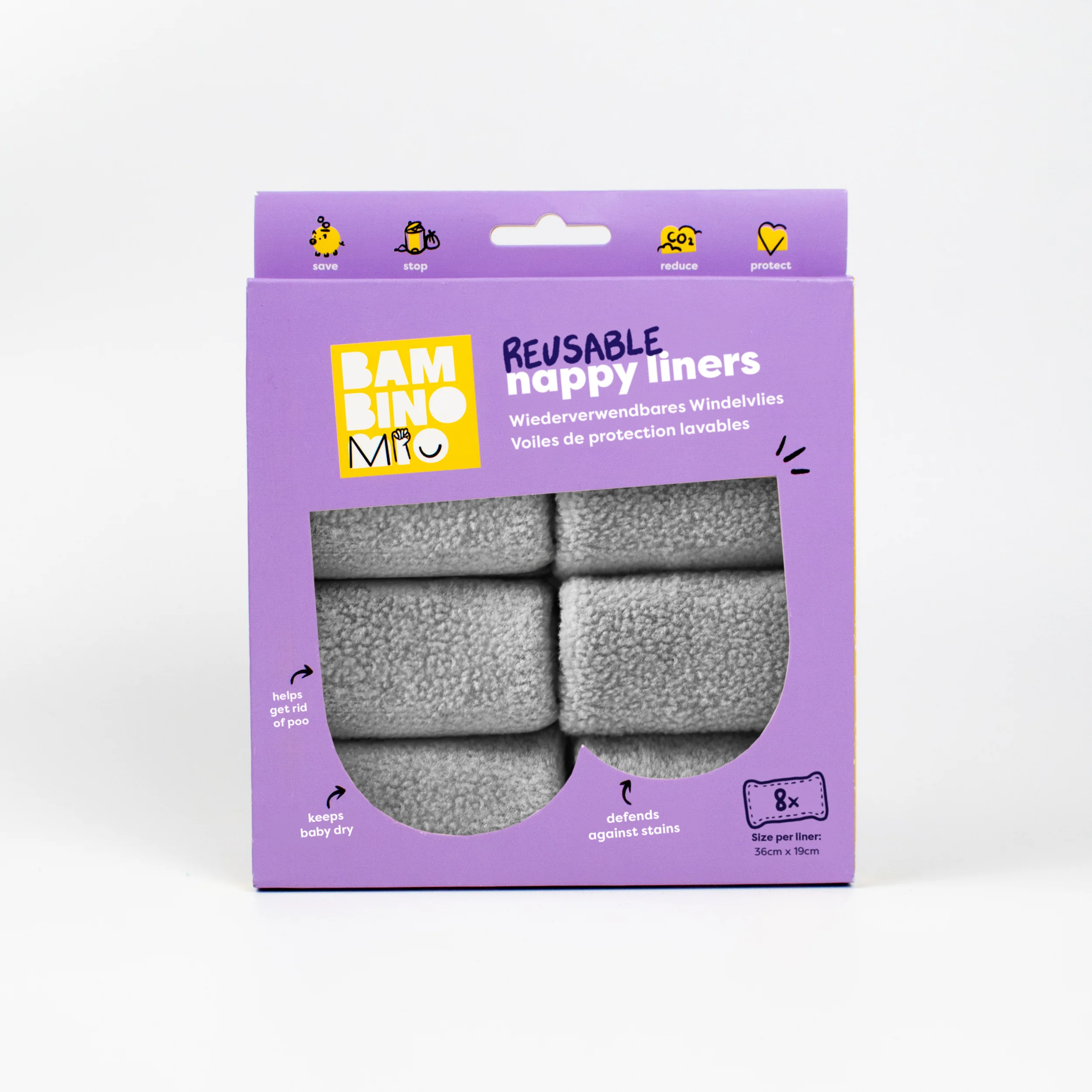 Reusable Diaper Liners - 8 pack - Image 7