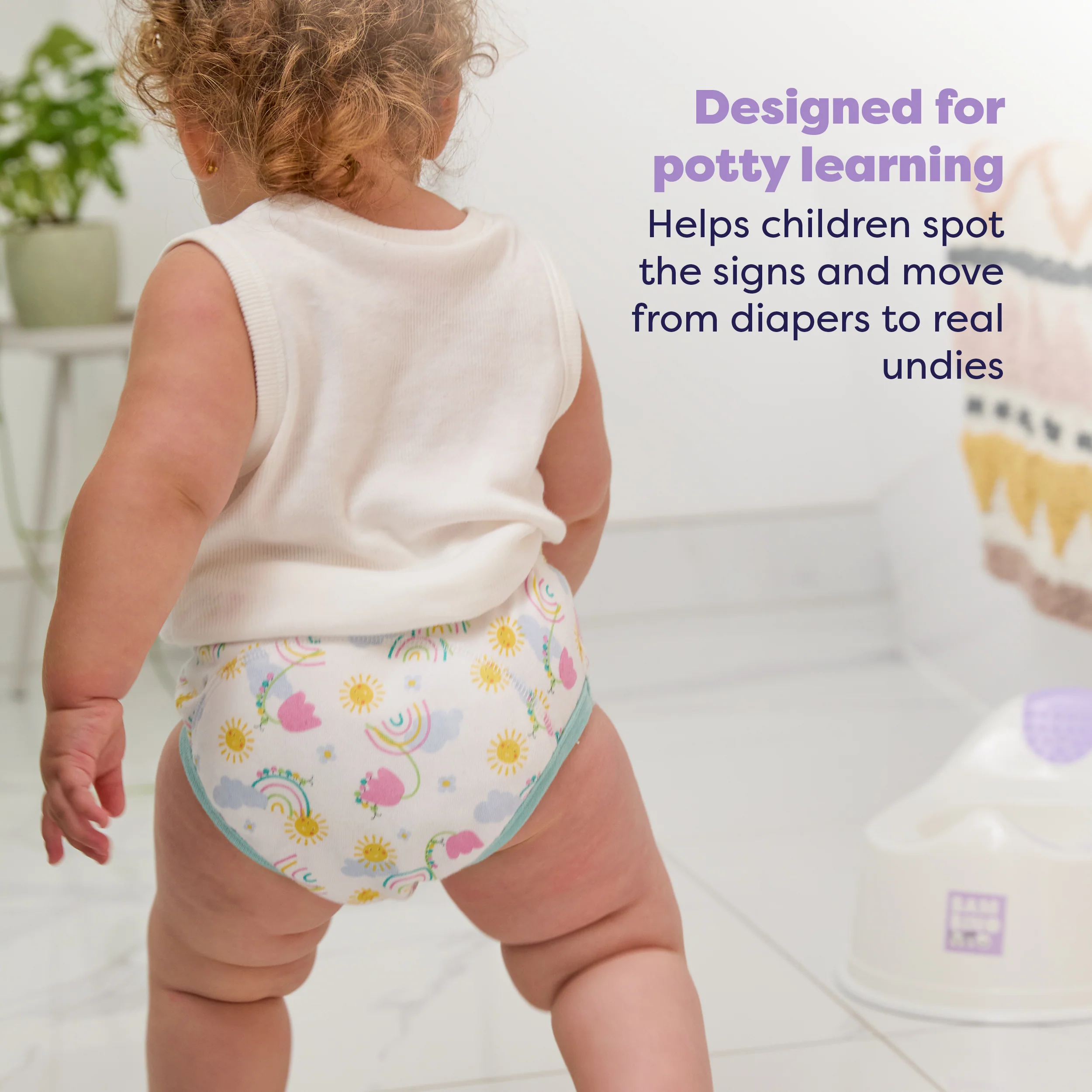 NEW: Reusable Potty Training Pants 3 Pack in Garden Party - Elite - Image 3