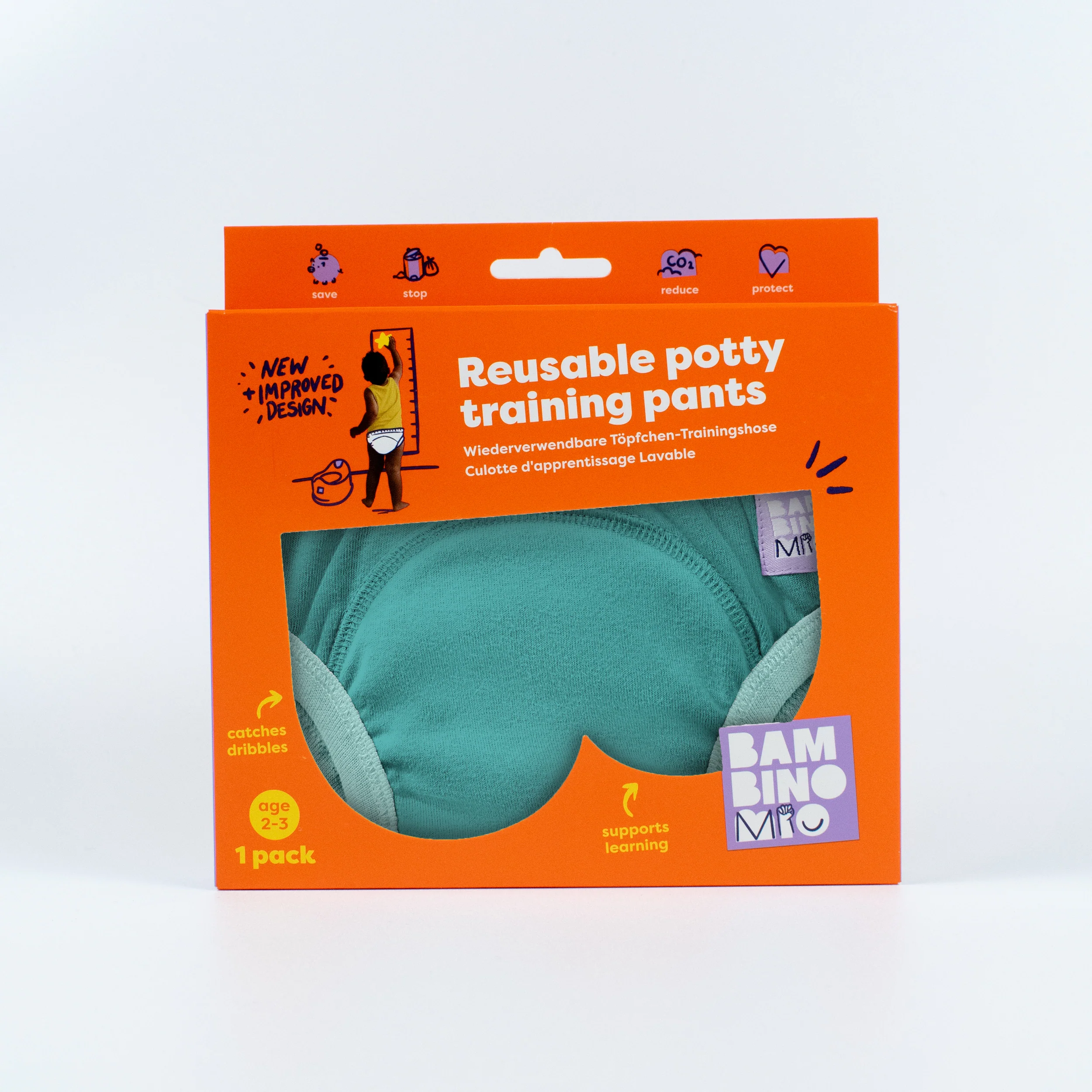 NEW: Reusable Potty Training Pants in Teal - Elite - Image 8