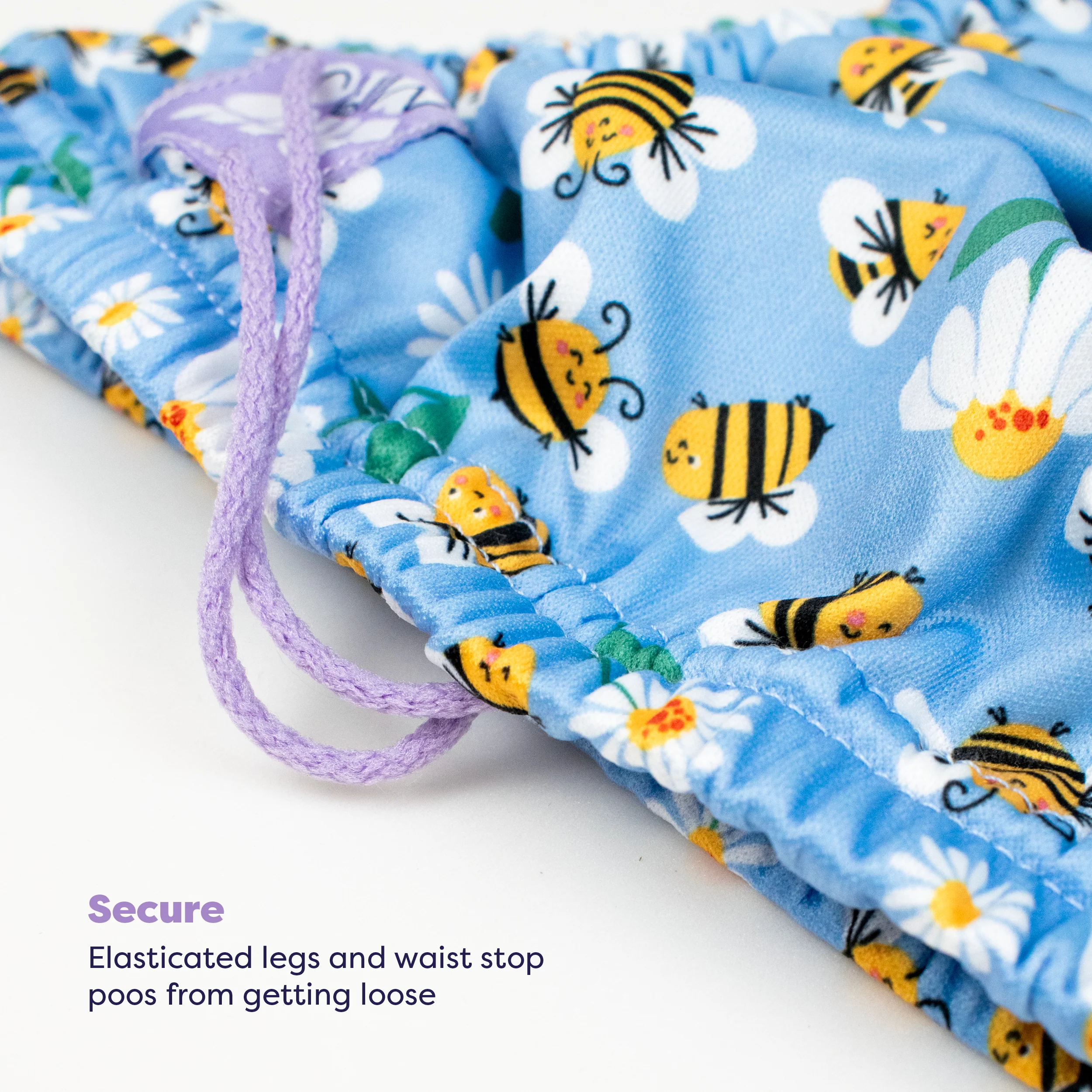 Reusable Swim Diaper in Busy Bees - Image 3