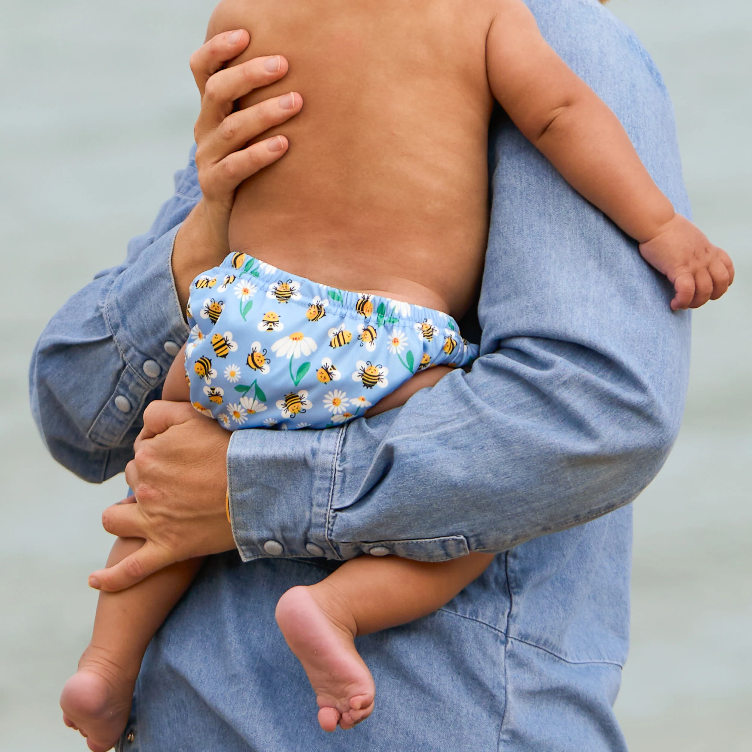 Reusable Swim Diaper in Busy Bees - Image 6