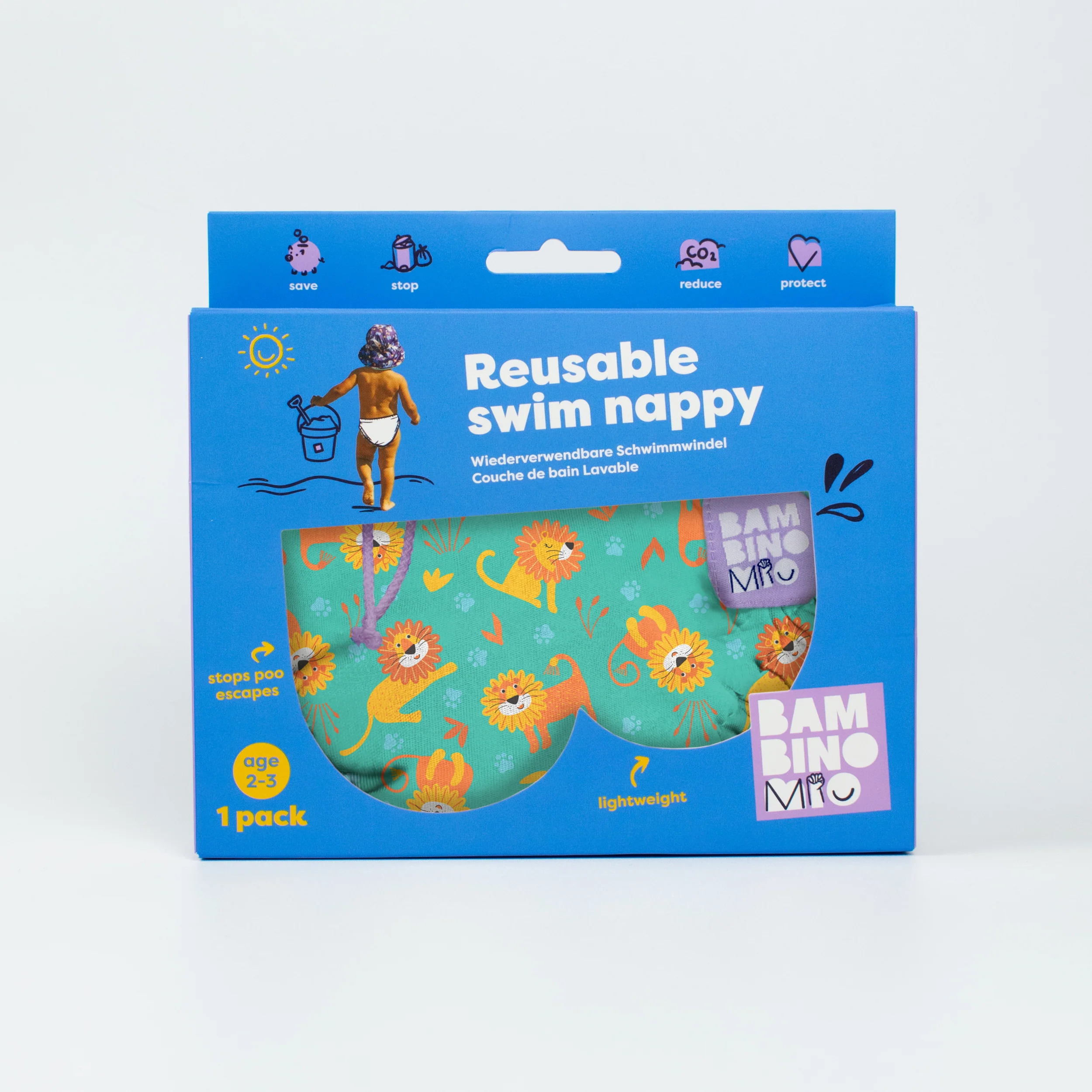 Reusable Swim Diaper in Cool Cats - Image 8