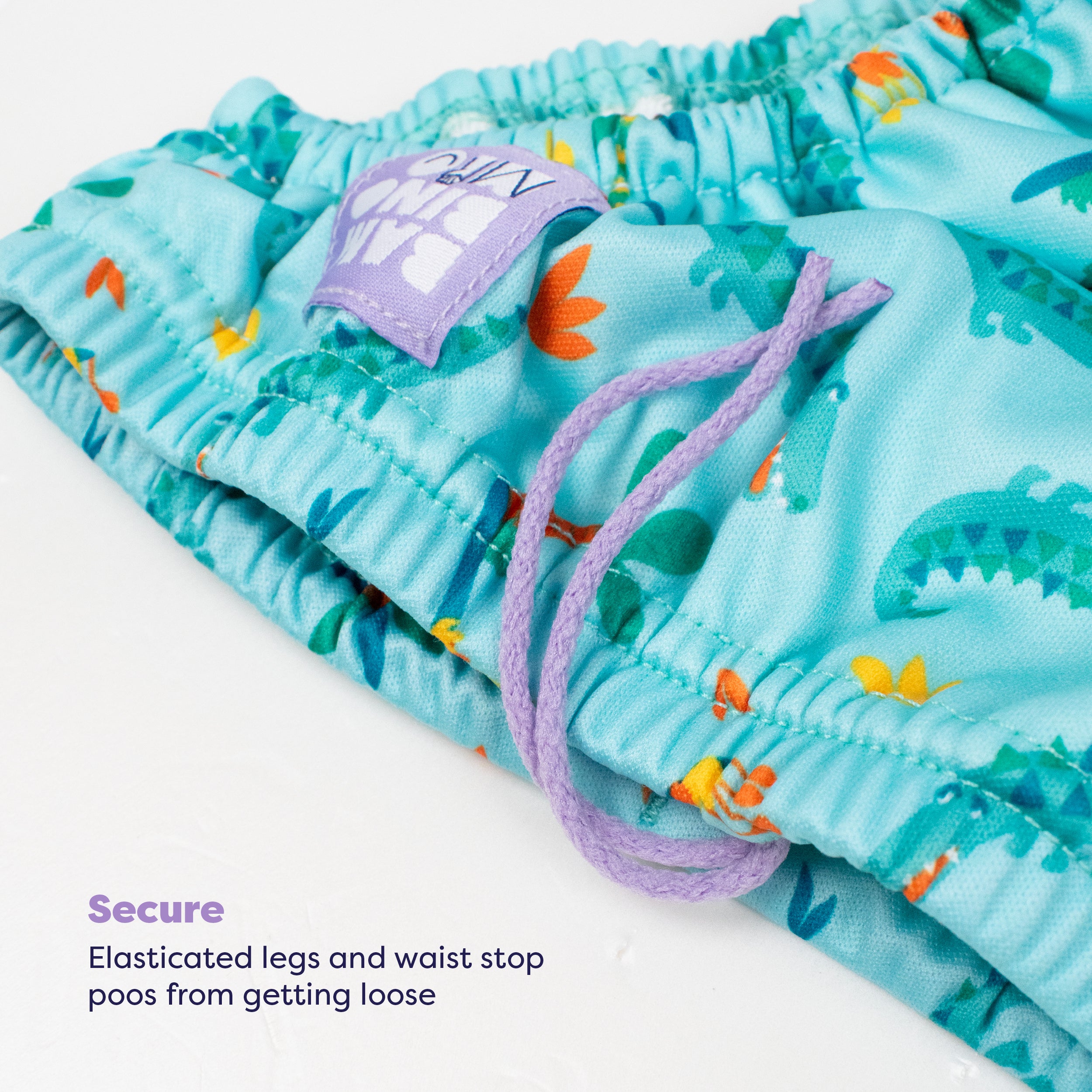 Reusable Swim Diaper in Crafty Croc - Image 3