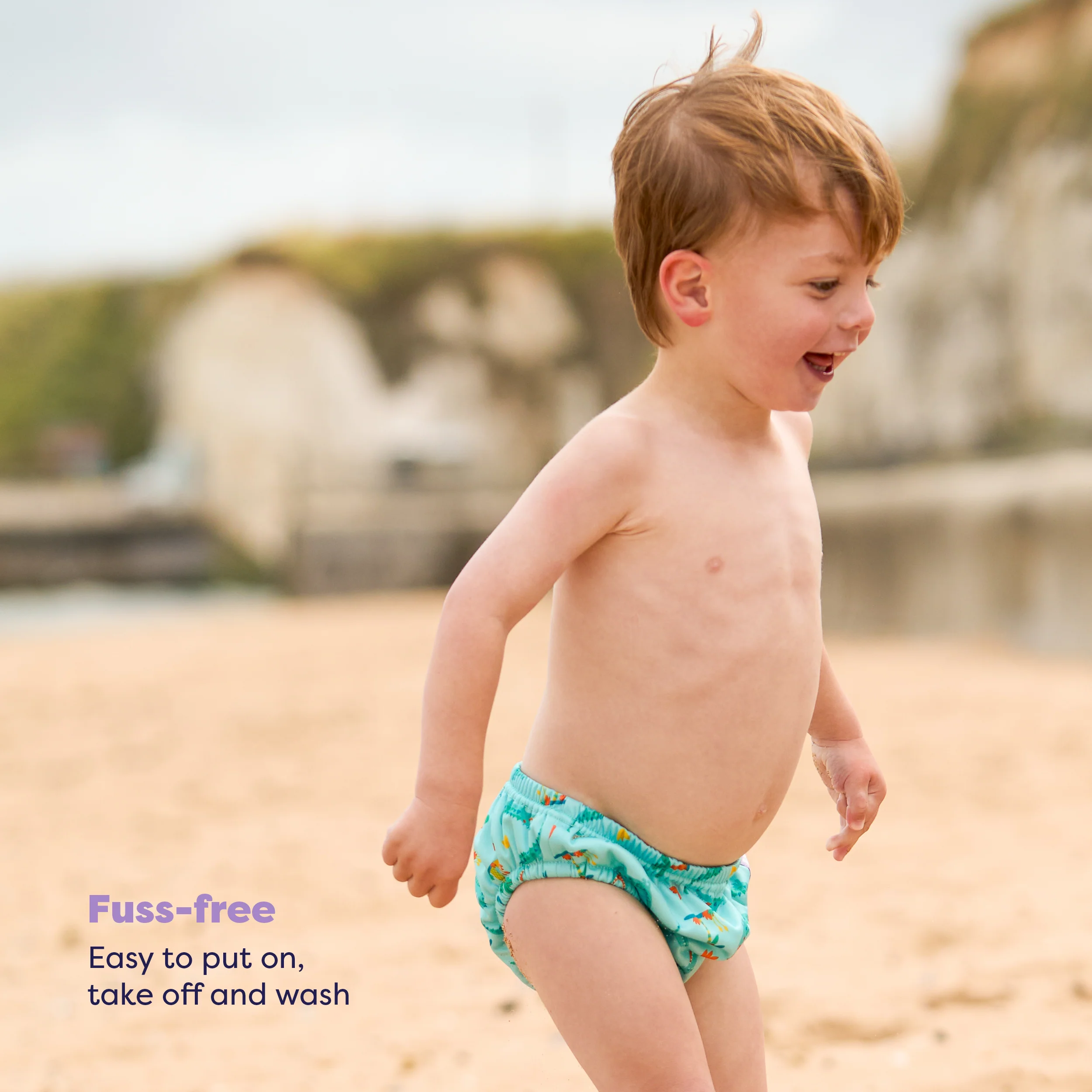 Reusable Swim Diaper in Crafty Croc - Image 4
