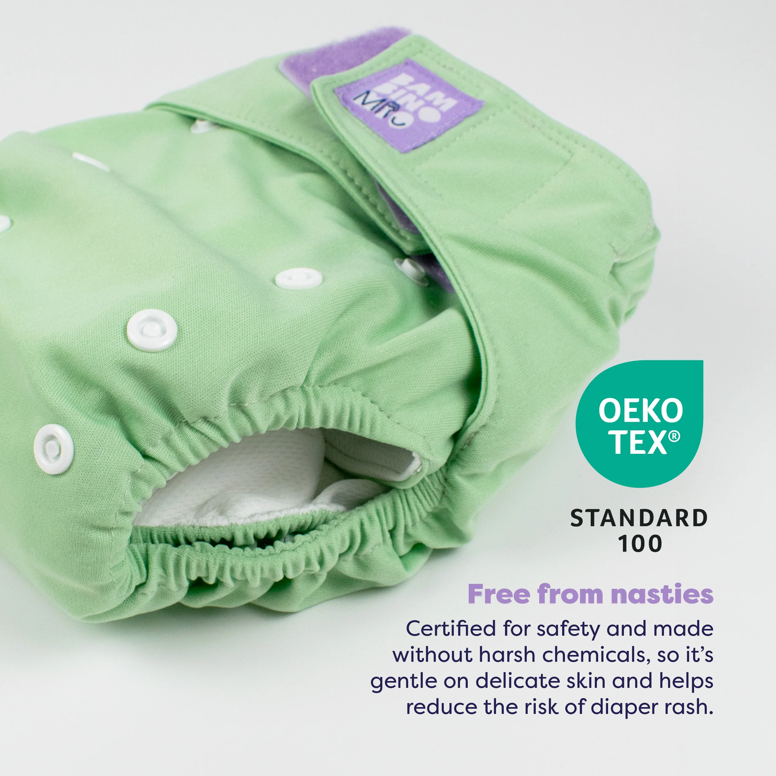 Revolutionary Reusable Diaper in Mint - Image 2