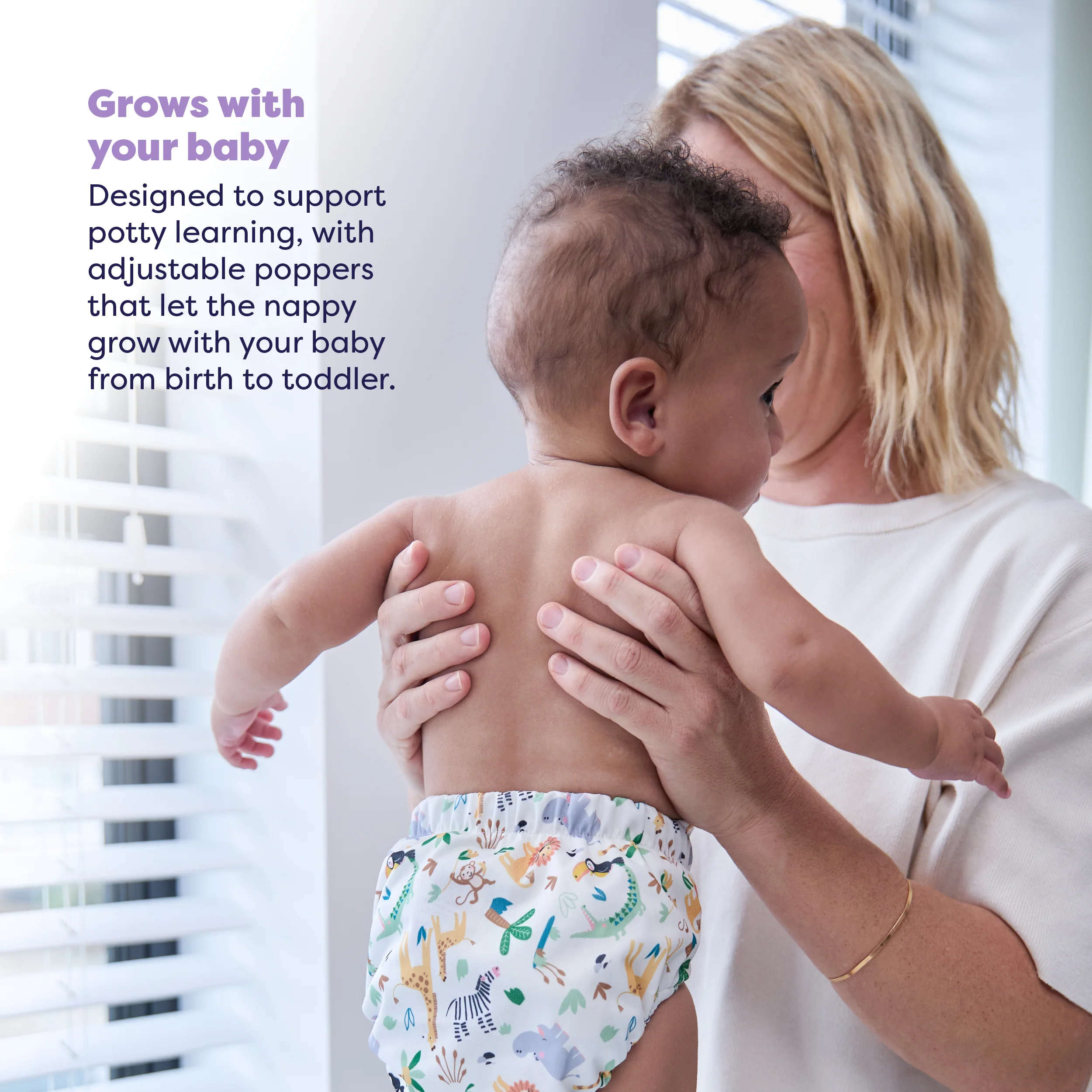 Revolutionary Reusable Diaper in Safari Squad - Image 4