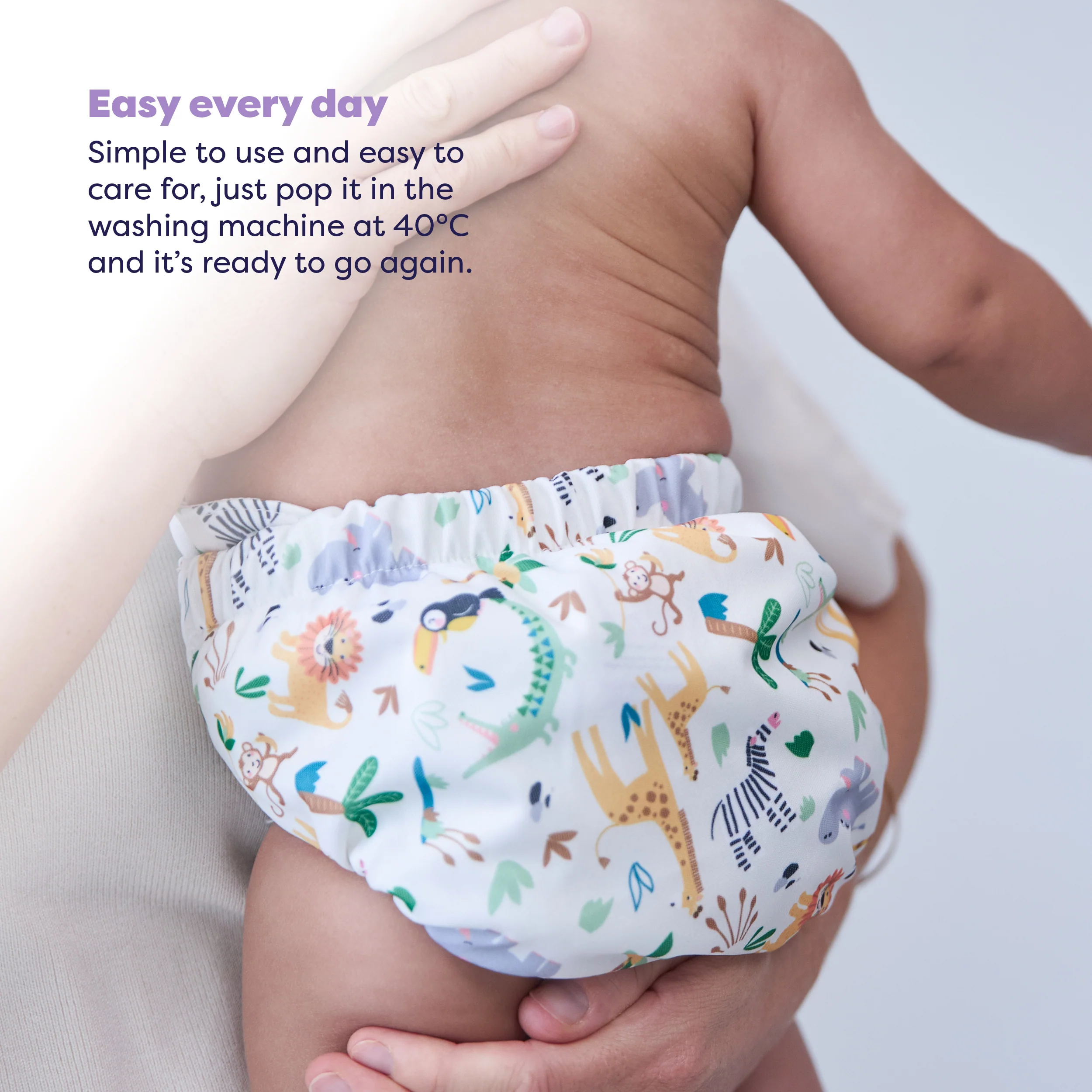 Revolutionary Reusable Diaper in Safari Squad - Image 5