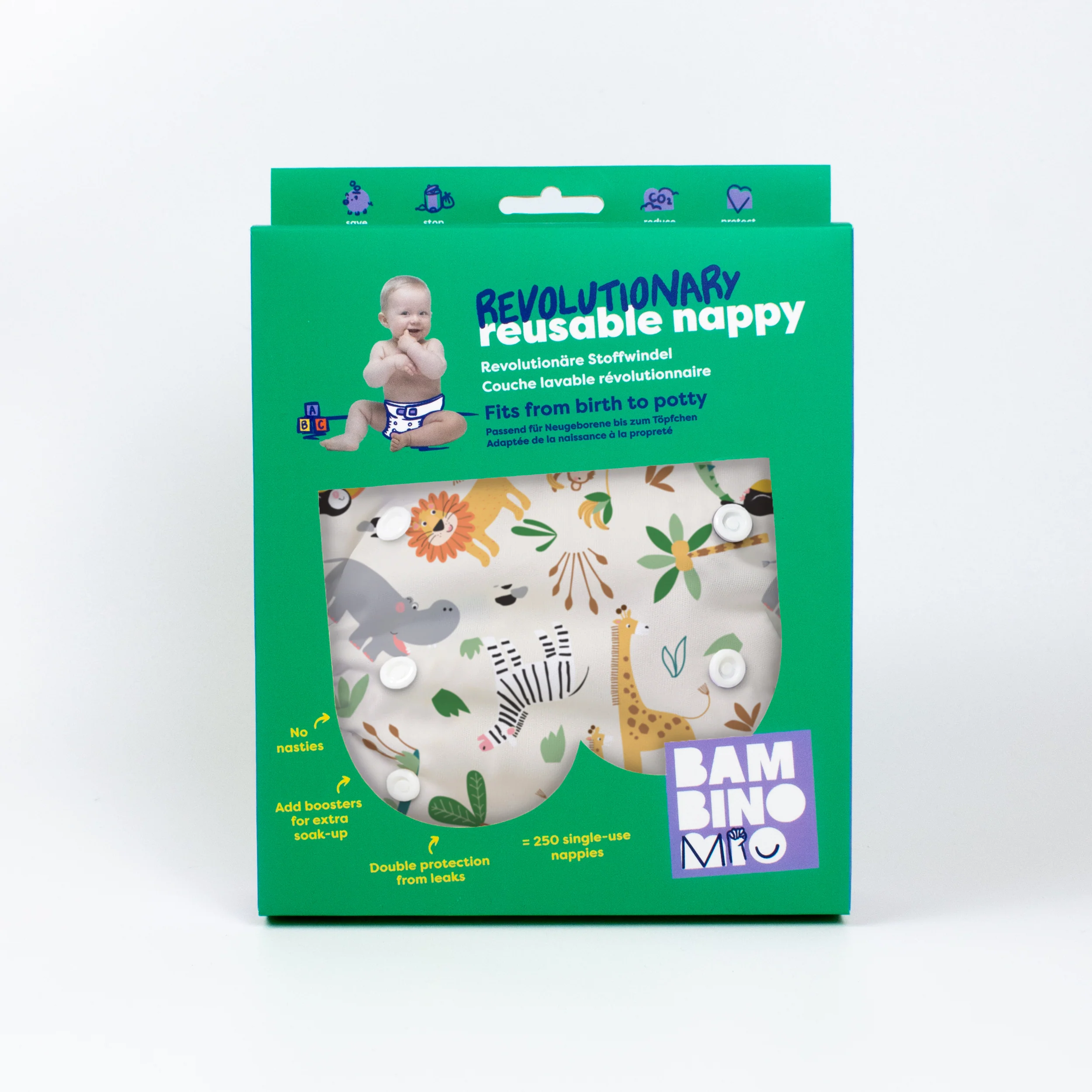 Revolutionary Reusable Diaper in Safari Squad - Image 7