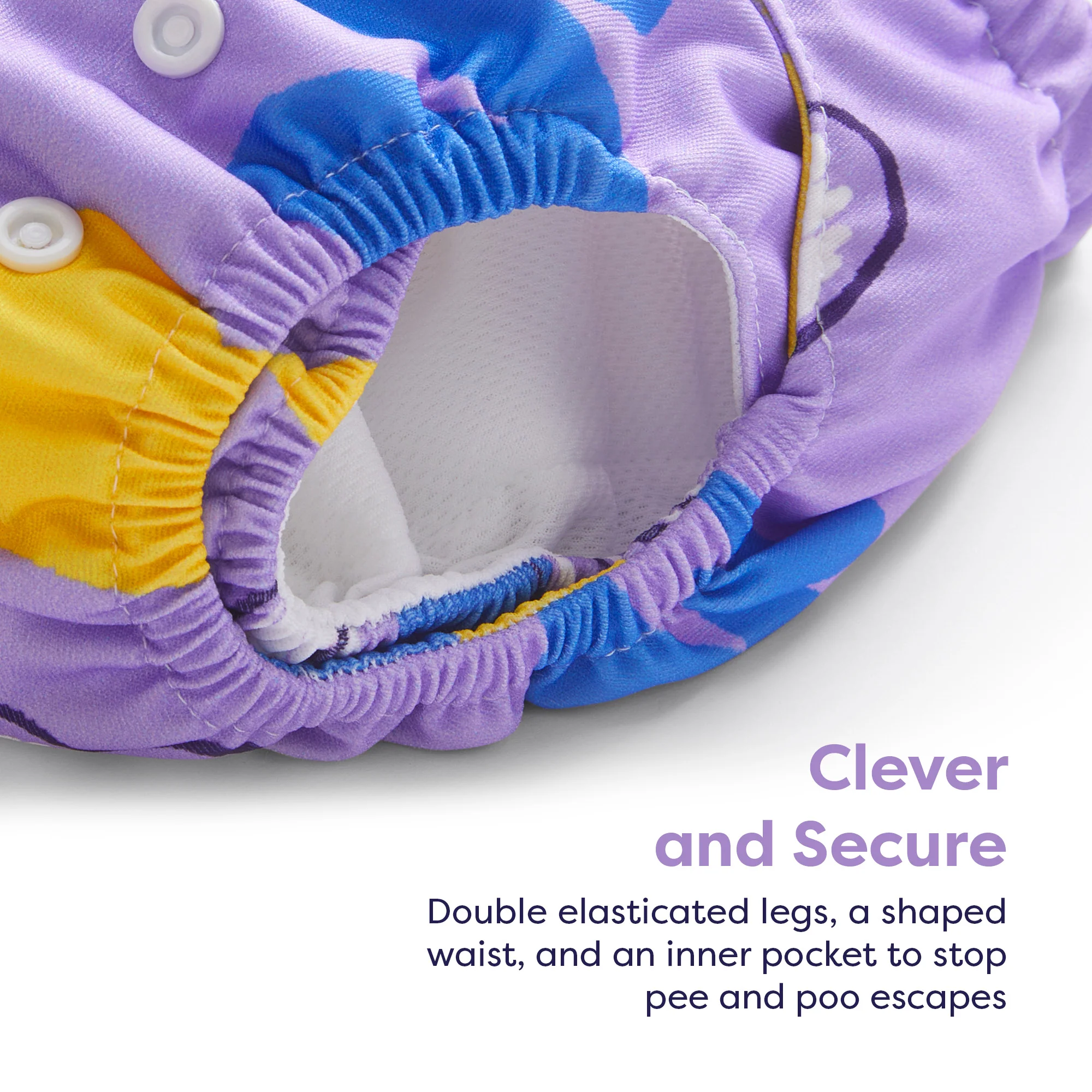 Revolutionary Reusable Diaper in Chatter - Image 5