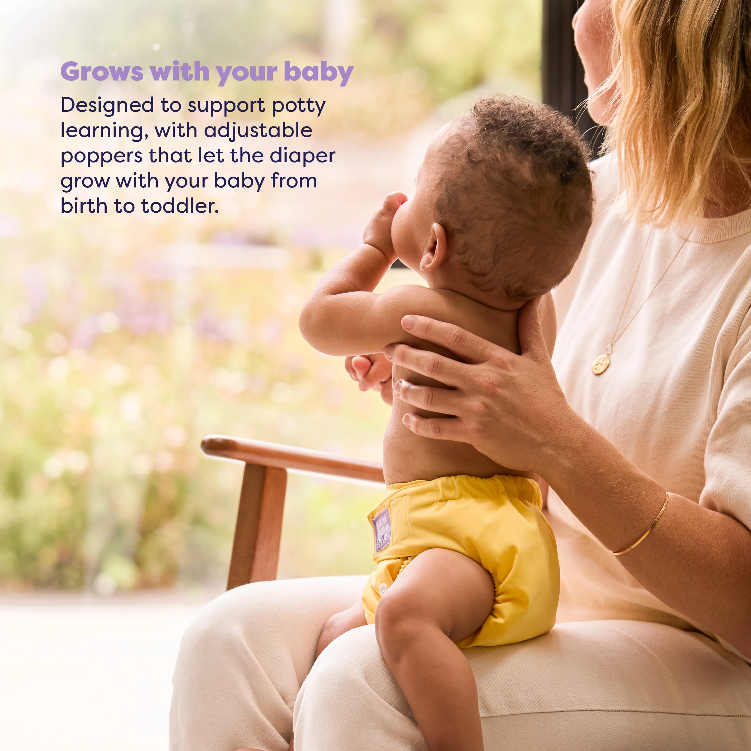 Revolutionary Reusable Diaper in Yellow - Image 4