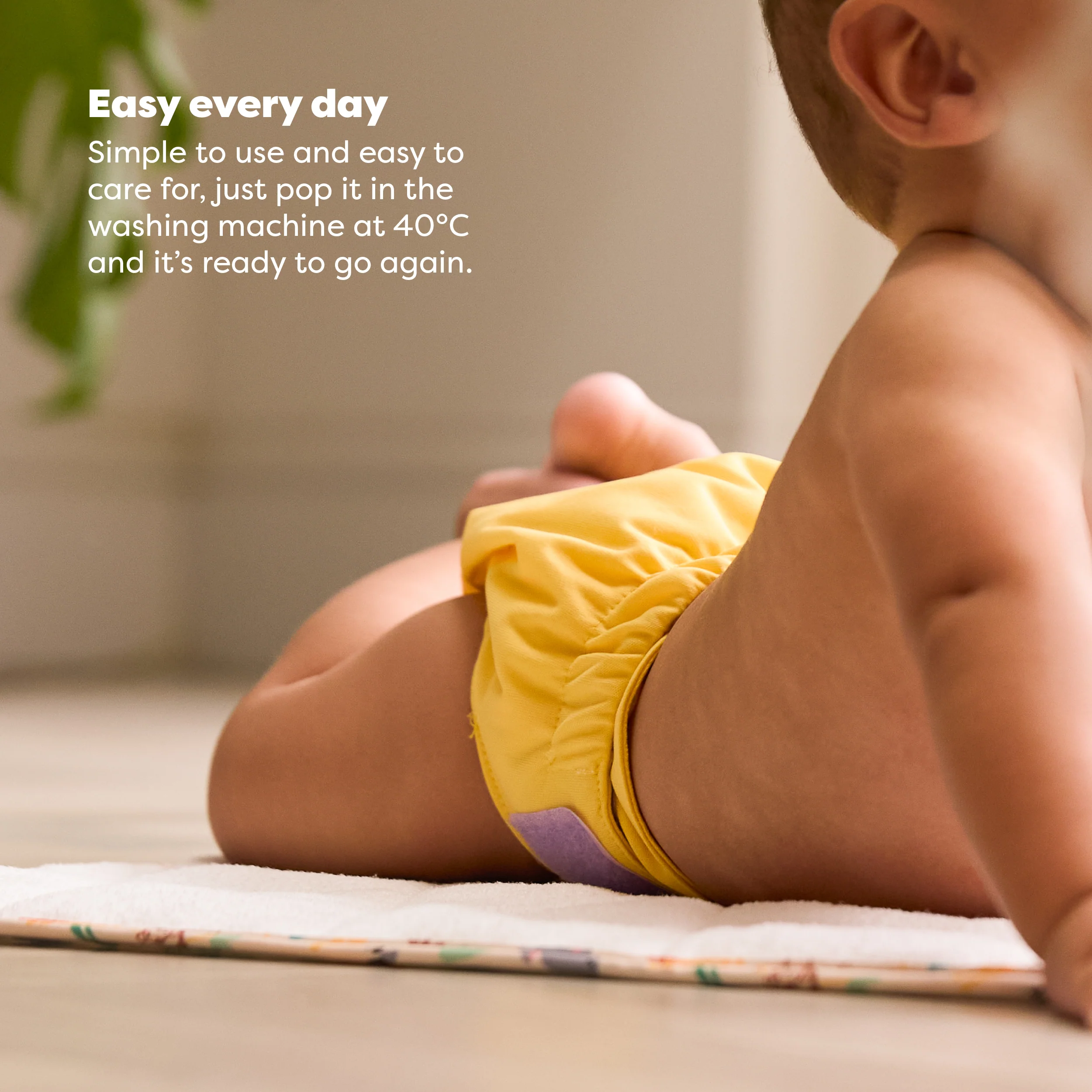 Revolutionary Reusable Diaper in Yellow - Image 5