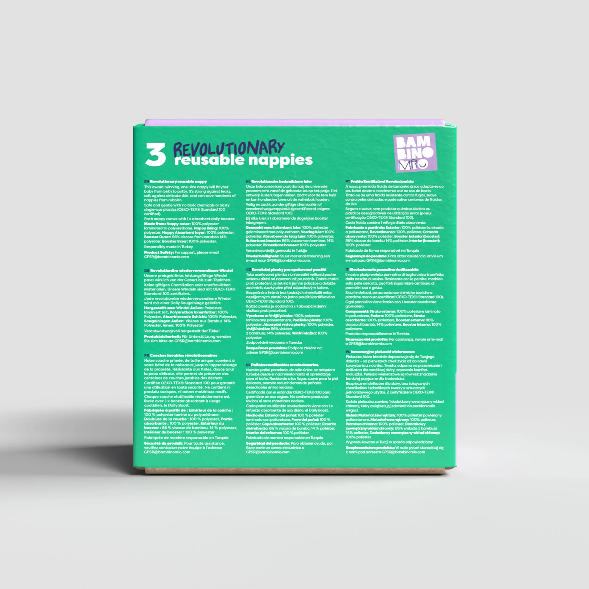Revolutionary Try-Me-Trio Reusable Diaper Bundle in Wild Life - Image 8
