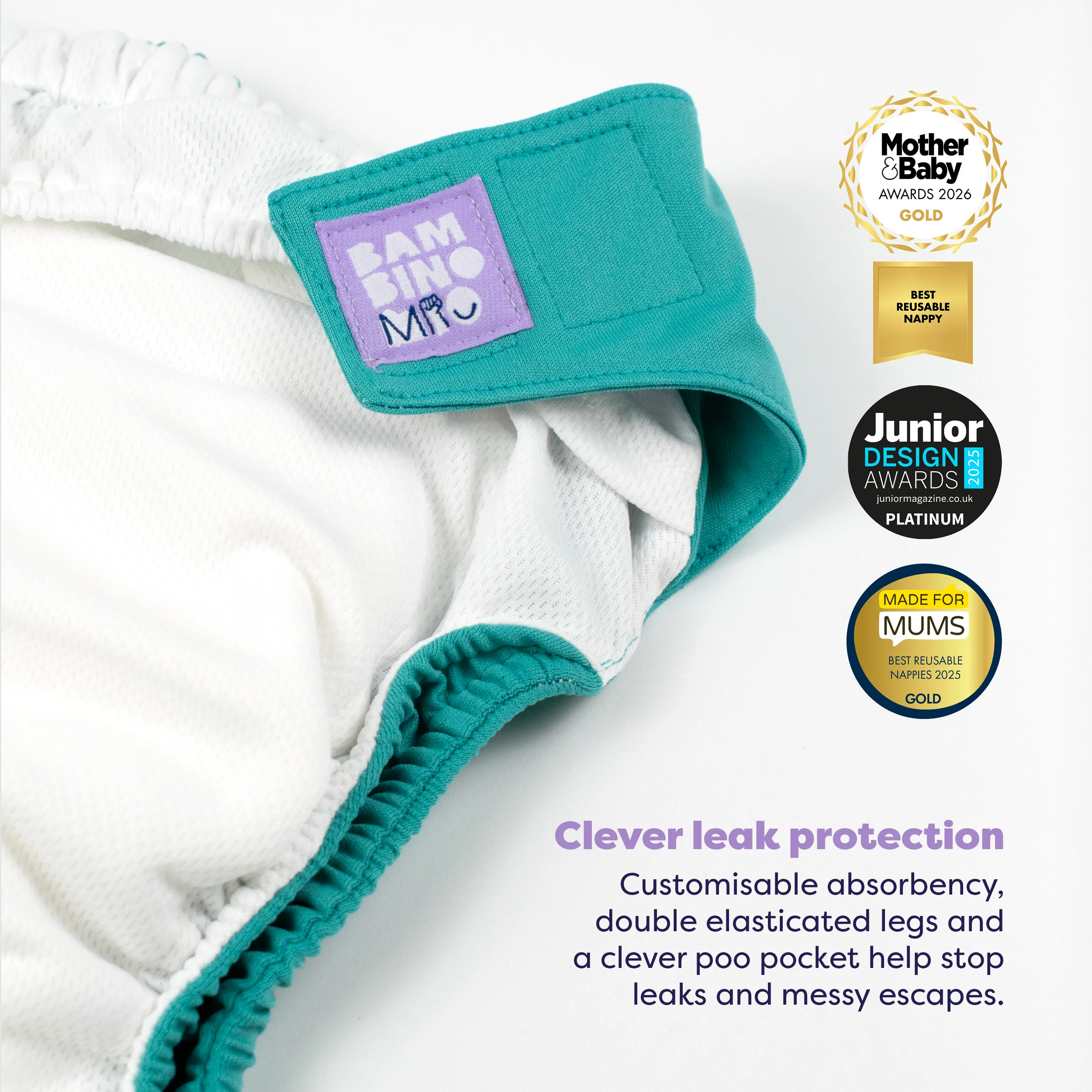 The Essentials Reusable Diaper Bundle in Paintbox Pastels - Image 3