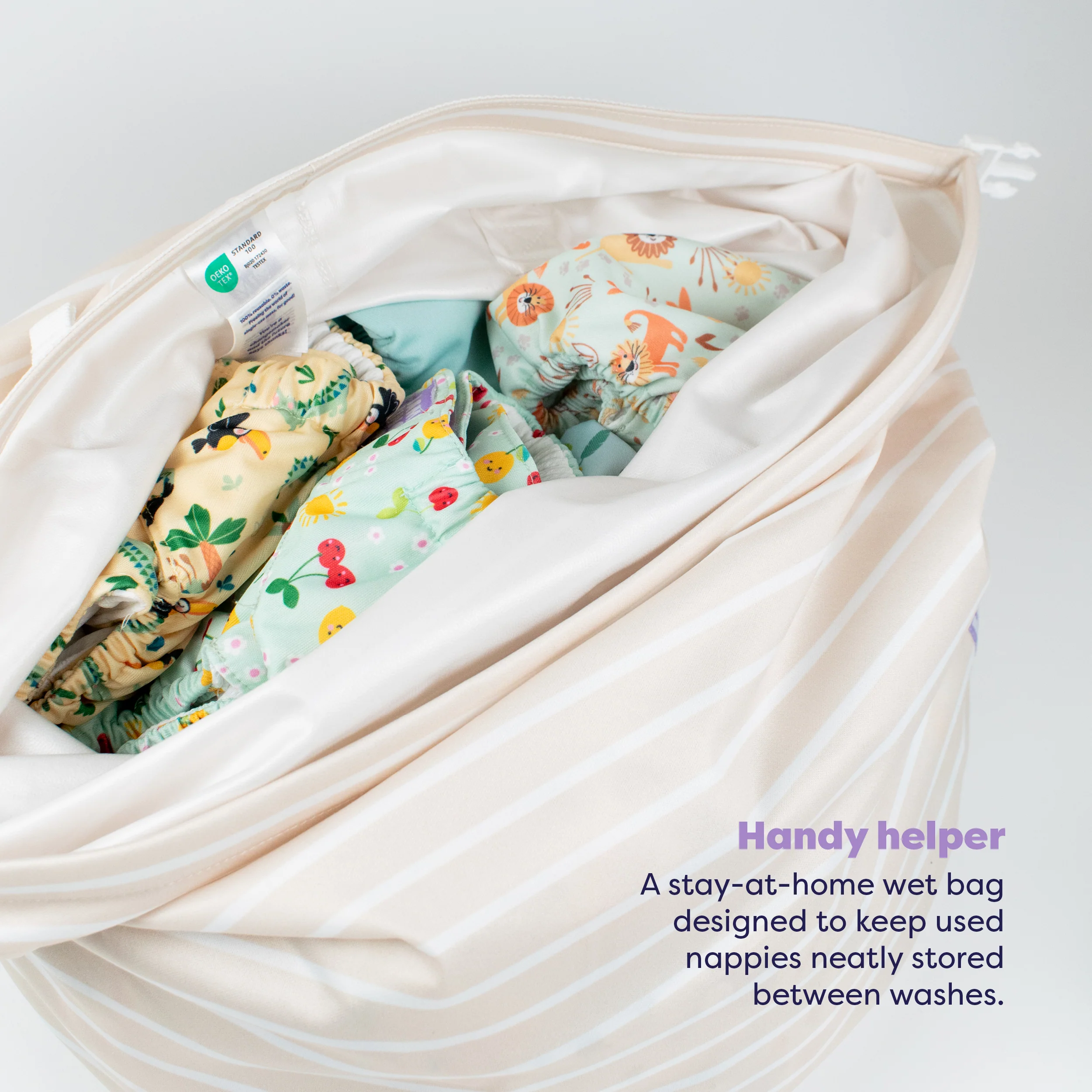 The Essentials Reusable Diaper Bundle in Paintbox Pastels - Image 6