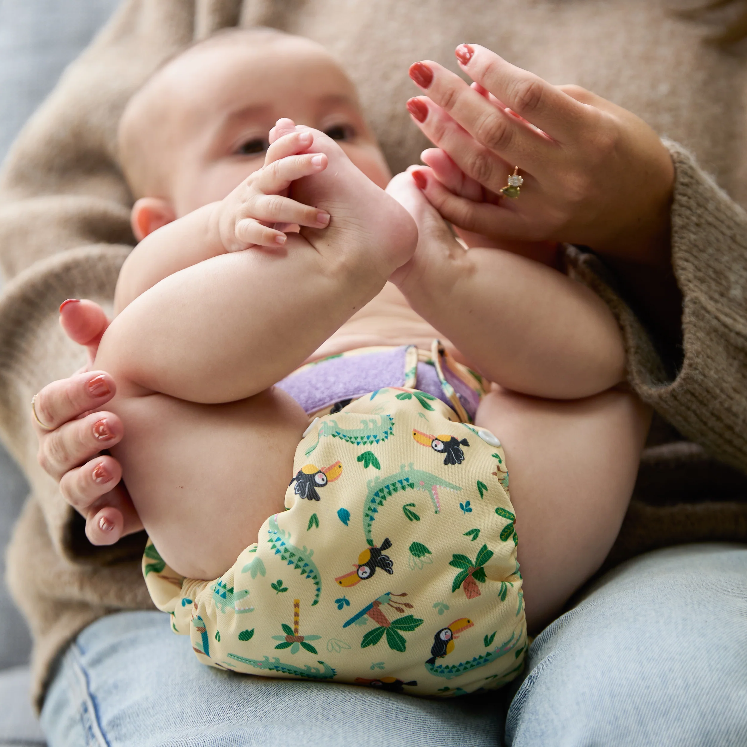 The Essentials Reusable Diaper Bundle in Wild Life - Image 10