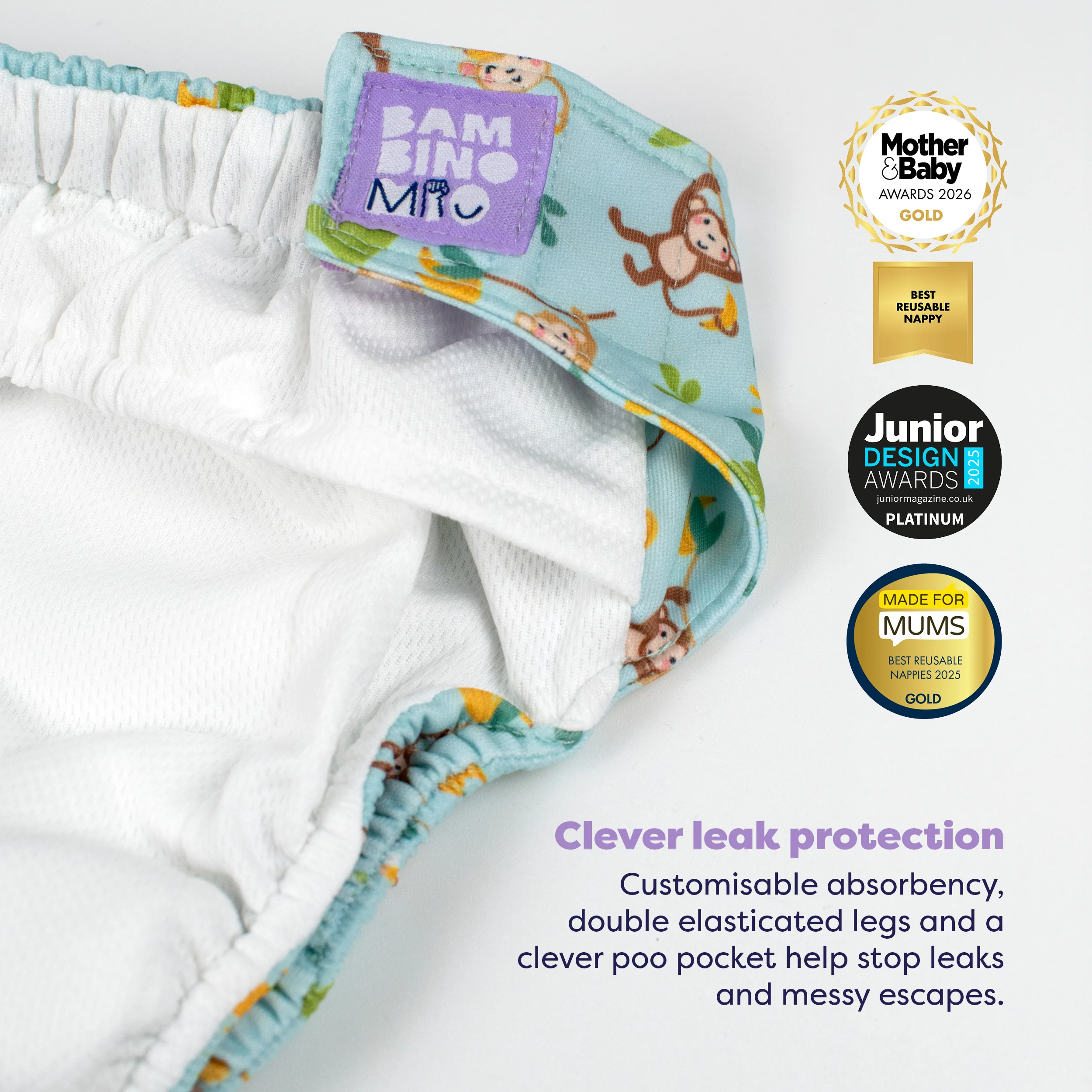 The Everything Reusable Diaper Bundle in Wild Life - Image 3