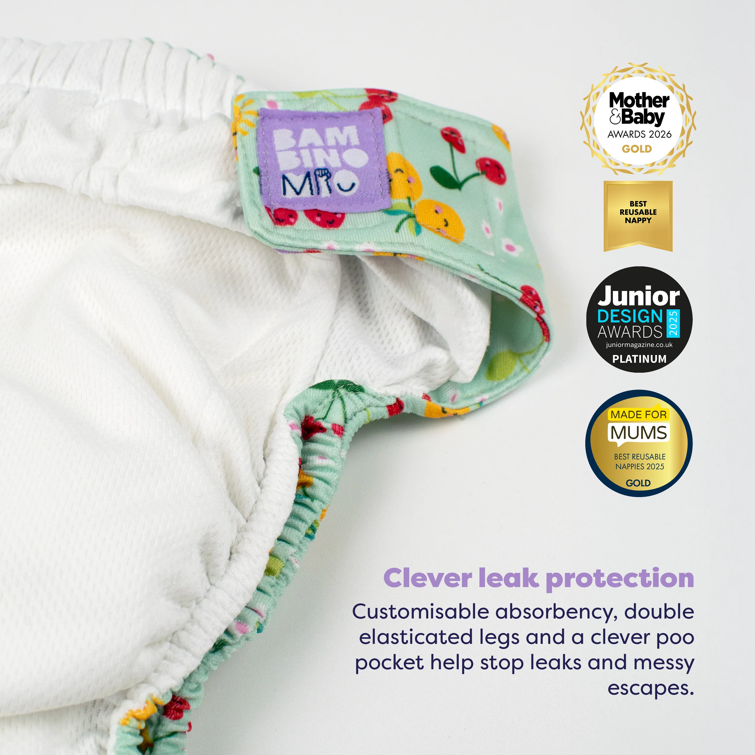The Everything Reusable Diaper Bundle in Garden Party - Image 3