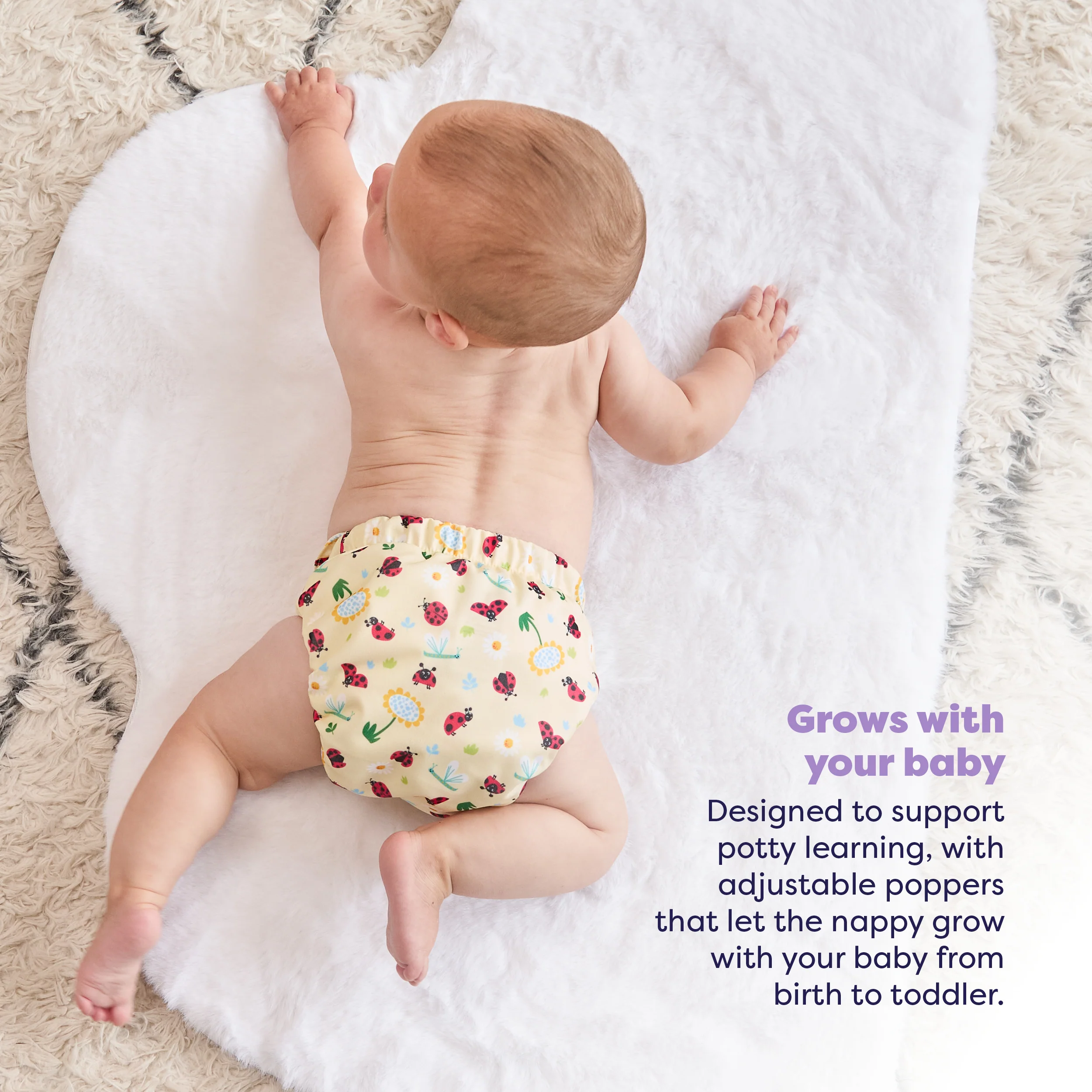 The Everything Reusable Diaper Bundle in Garden Party - Image 4